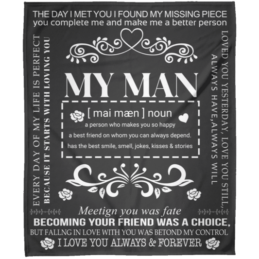 To My Man | FLM Arctic Fleece Blanket 50x60