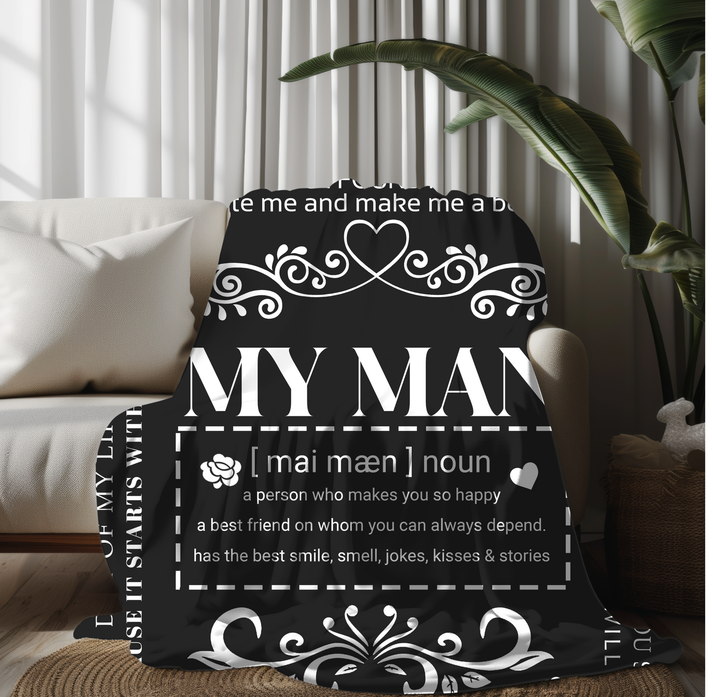 To My Man | FLM Arctic Fleece Blanket 50x60